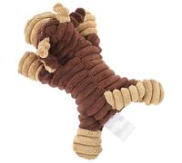 Artibetter Peluche Chien Vache Sonore Résistant, Nettoyage Dents, Marron | Chiens Moyens et Grands, Usage Intérieur, Forme Bovine, Compagnon Interactif, Dentaire