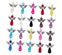 Artibetter Pendentif D'ailes En Abs Pour Décoration Diy 25 Pièces Multicolore Ornement Suspendu Pendentif Porte-clés Accessoires De Mariage Noël Décoration Artisanale