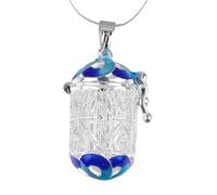 Artibetter Pendentif Design Unique Forme Colonne Creuse en Cuivre Diffuseur D'huiles Essentielles Ouvrable et Présents Saint-valentin pour Bijoux DIY