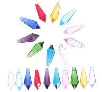 Artibetter Pendentif en Verre de Cristal Suspendu pour Lustre Décoration en Verre 20 Pièces Transparent à la Rupture pour Mariage Décoration Intérieure Artisanat Noël