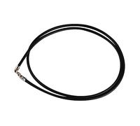 ARTIBETTER pendentif lanière collier corde cordon pendentif bricolage cordon ciré pour la fabrication de bijoux Cuir tressé Noir