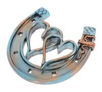 Artibetter Pendentif Mural en Résine Forme Fer à Cheval Cœur Creux, Décoration Murale Artisanale Vintage, Sculpture Suspendue 2 Pièces, Ornement Maison Jardin, Déco Murale Originale