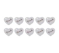 Artibetter Pendentifs Design Simple en Acier Inoxydable Forme Cœur Argenté et de Placage Électrolytique Lot de 10 pour Fabrication de Bijoux pour Créations Artisanales