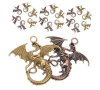 Artibetter Pendentifs Dragon En Alliage Pour Bricolage 20pcs Délicat Vintage Pour Femmes Accessoires De Bijoux Pour Créations Artisanales