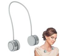 Artibetter Petit Ventilateur de Cou Design sans Lame en Abs et Alliage D'aluminium Portable USB Rechargeable Léger Batterie 1800mah pour Voyage et Extérieur