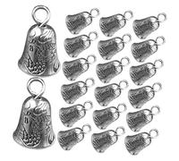 Artibetter Petites Cloches Son Cristallin Relaxant 30 Pièces en Alliage Argenté Non Déformables pour Bijoux Soi-même pour Bracelet DIY