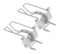Artibetter Pince à Billets Fixation Sécurisée des Billets 2pcs en Métal Argenté et pour pour Caisse Enregistreuse, Installation Rapide Professionnel