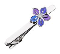 ARTIBETTER Pince à Cravate pour Homme Style Anglais, Épingle de Col Fleur en Métal Robuste, Accessoire Élégant pour Costume, Présent Anniversaire, Usage Professionnel et Cérémonies