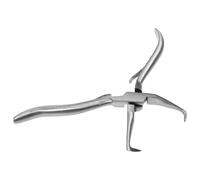 ARTIBETTER Pince Coudée en Acier Inoxydable pour Extensions de Cheveux, Outil de Coiffure Professionnel à Pointe Fine Angulaire, Pince à Extensions Compacte et Portable pour Usage Précis