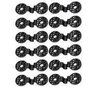 Artibetter Pince pour Filet Agricole Ronde en Plastique Pe Noir, Robuste et Polyvalente, Lot de 50 Clips pour Fixation de Toile D'ombrage et Protection Anti-insectes