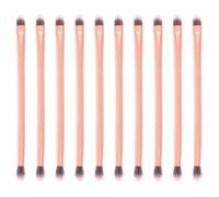 ARTIBETTER Pinceaux de Maquillage 24 Pièces Double Embout en Aluminium Doré, Pinceaux Souples pour Paupières et Contour du Nez, Applicateurs Polyvalents pour Maquillage Féminin Professionnel