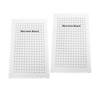 Artibetter Planche à Tresser Macramé en Mousse Légère pour Création de Bijoux, Motif Quadrillé, Lot de 2 Pièces pour Usage DIY à Domicile
