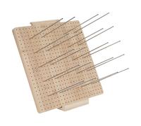 Artibetter Planche de Blocage et Clous Amovibles en Bois et Acier Inoxydable avec Lignes Précises pour et Tricot pour Débutants en Travaux de Laine