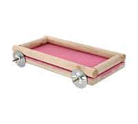 Artibetter Planche pour Perroquet et Écureuil Naturel Perchoir de Jeu Sécurisé pour Oiseaux et Petits Animaux Installation Facile Cage ou Jardin Cadeau pour Amateurs Animaux