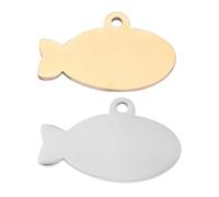 Artibetter Plaque D'identification pour Chien en Acier Inoxydable, 2pcs, Étiquette Suspendue Soigneusement Polie, Accessoire Collier pour Chat, Design Moderne et Élégant