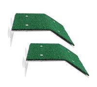 Artibetter Plateforme pour Tortue Aquatique avec Gazon Artificiel Réaliste, 2pcs en PP Vert, Rampe Flottante pour Aquarium et Décoration de Terrarium