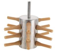 ARTIBETTER Plumeuse Électrique à Volaille en Acier Inoxydable 18 Doigts Accessoire de Perçage Portable pour Poulet Canard et Oie Épilateur Semi-Automatique Polyvalent Cuisine et Élevage