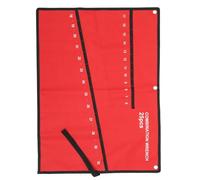 Artibetter Pochette à Outils en Tissu Oxford Rouge 25 Emplacements Organisateur de Rangement Multi-Usages pour Clés et Tournevis Trousse à Outils Roulante Légère pour Électricien et