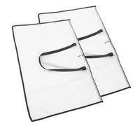 Artibetter Pochette De Transport pour Œuvres d'art 2 Pièces Paquet à Dessin Transparent Grand Format Matériaux en PVC pour Artistes pour Affiches Et Croquis Stockage Pratique Et Solide