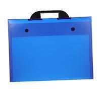 Artibetter Pochette Portfolio D'œuvres d'art A3 Transparente Bleue Portable Paquet de Rangement Multifonction pour Artistes Étudiants Bureau Transport Professionnel
