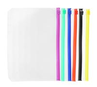 Artibetter Pochette Zippée pour Classeur A5 en Pvc Pratique et Résistante, Lot de 12 Pièces, pour Étude et Organisation de Documents