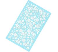 Artibetter Pochoir de Sérigraphie 1 Feuille Lavable pour Pâte Polymère en Polyester Outil de Bricolage et Création de Bijoux en pour Décoration de Fête