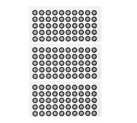 Artibetter Points de Repère Réfléchissants pour Scanner 3D, Film Autocollant 0,15 Mm D'épaisseur, Haute Réflectivité, Lot de 3 Feuilles de 50 Points Accessoires Précis pour Numérisation 3D