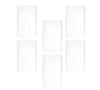 Artibetter Porte-badge Transparent en Acrylique 6pcs, Titulaire Carte D'identité Léger et Sécurisé pour Usage Professionnel et Scolaire