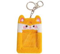 Artibetter Porte Cartes Peluche Cartoon État Visible pour Cartes Identité Cartes de Transport et Cartes de Visite Protection et Pratique Design