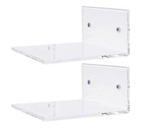Artibetter Porte-shampoing Gain de Place 2pcs en Acrylique Suspendu Support Mural Organise Efficacement pour Salle de Bain pour Savonnette Liquide et