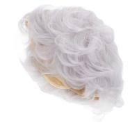 Artibetter Postiche Protection du Cuir Chevelu en Fibre Haute Température Courte Grise Élégante Style Européen Chic pour Femmes Âgées pour Fêtes et Voyages