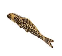 Artibetter Presse-papiers en Fonte De Carpe Dorée, Poids Papier pour Calligraphie Chinoise, Dessin Sumi Et Écriture Japonaise, Accessoire Bureau Décoratif Et Fonctionnel