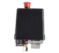 Artibetter Pressostat Compresseur d'Air Automatique 220V 90-125 Psi Contrôle Pression Atmosphérique Monotrou Vertical 0,5-0,8 Mpa Pompe pour Compresseur d'Air Noir Usage Domestique et Atelier