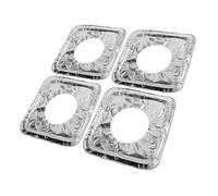 ARTIBETTER Protecteur De Cuisinière À Gaz - Lot De 10 Brûleurs En Aluminium Résistants À L'huile Et Faciles À Nettoyer Feuille De Pour Cuisinière