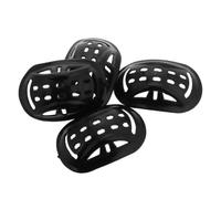 Artibetter Protection Mentonnière en Silicone Noir Accessoire Indispensable 4 Pièces Coussinet de Casque Multifonction Protection Supplémentaire pour Casque Moto et Vélo Électrique