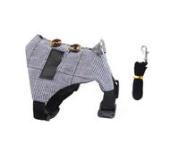 ARTIBETTER Rabbit Walking Leash Set with Stylish Bunny Vest Lightweight Breathable Harness for Small Pets Elegant Rabbit Suit for Daily Walks and Parties