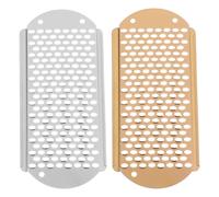 Artibetter Râpe à Pieds Exfoliante pour Enlever les Peaux Mortes 2 Pièces Outil Ergonomique en Acier Inoxydable pour Soin des Callosités Pieds Lisses et Doux Usage Domestique