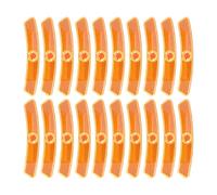 Artibetter Réflecteurs de Roue de Vélo Remplaçables 20 Pièces Orange | Plastique, Signaux Réfléchissants Compacts, Usage Nuit et Avertissement