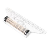 Artibetter Règle à Dessin Multifonctionnelle 15 Cm, Règle Parallèle Roulante en Plastique Transparent Résistant aux Chocs, Outil Portable pour Échelle Angulaire et Mesure Précise, pour