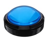 Artibetter Répondeur Numérique Gros Bouton Bleu avec LED Intégrée, Buzzer Électronique de Jeu sans Pile, d'intervention Sonore pour Compétition et Quiz, Buzzer à Bouton Couleur Aléatoire