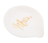 Artibetter Repose-cuillère Support Élégant et Sûr Résistant la Chaleur en Céramique Blanc Cuisine et Décoration de Table pour et Sachet de Thé