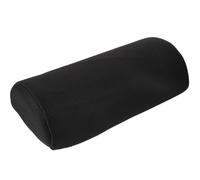 Artibetter Repose-Pieds Coussin en Polyester Noir Demi-Cylindre pour Bureau, Soutien des Jambes, Soulage la Fatigue, Table Canapé