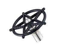 Artibetter Rince-verres de Bar Professionnel en Acier Inoxydable et Pp Noir, Facile à Utiliser et Nettoyer, Forme Étoile, pour Cafés et Salons de Thé
