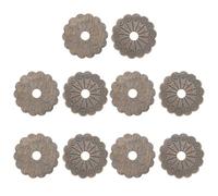 Artibetter Rondelles de Poignée de Meuble Vintage en Bronze F Diamètre 3,2 Cm 10 Pcs Kit de Rondelles de Fixation pour Quincaillerie D'armoire Décorative pour Plaques Arrière