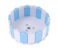 Artibetter Roue d'exercice Silencieuse Soulage L'ennui Facile à Installer en Plastique Bleu pour Hamster pour Petits Animaux de Bureau