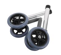 Artibetter Roulettes de Déambulateur à Frein, Roulettes de Remplacement, Caoutchouc et Alliage, 1 Pair, Silencieuses, pour Intérieur et Extérieur, Seniors