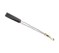ARTIBETTER Sangle de Saxophone Réglable en Pu Noir pour Baryton et Soprano | Tour de Cou Simple, Longueur Ajustable, Métal Discret, Usage Adulte et Garçon et Filles, Accessoire Musique