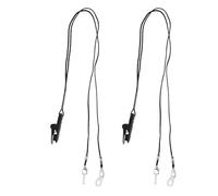 Artibetter Sangle de Sécurité pour Appareil Auditif Réglable en Abs et Nylon, Confortable à Porter, pour Environnements Humides et Exercices, Lot de 2 Set de Set de Chaînes Anti-perte