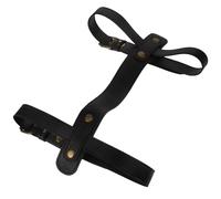 Artibetter Sangle de Transport Extérieure en Similicuir Noir pour Couverture de Pique- et Tapis de Yoga, Multifonction, Portable, Design Classique Simple pour Activités en Plein Air