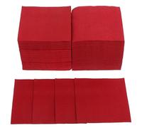 Artibetter Serviettes de Table Rouges 20x20 Cm en Papier Doux Poussière Lot de 150 Pièces pour Restaurants Occidentaux et Événements Spéciaux